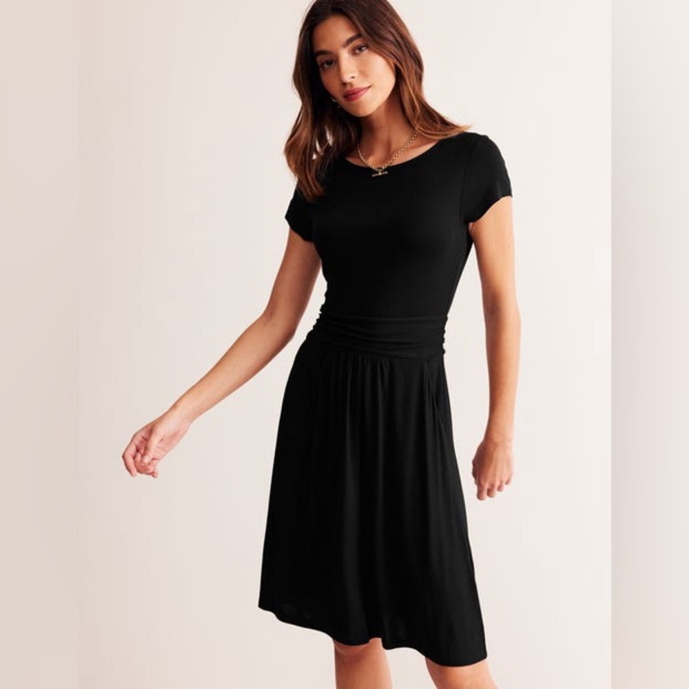 Boden Amelie Black Dress Sz 14L